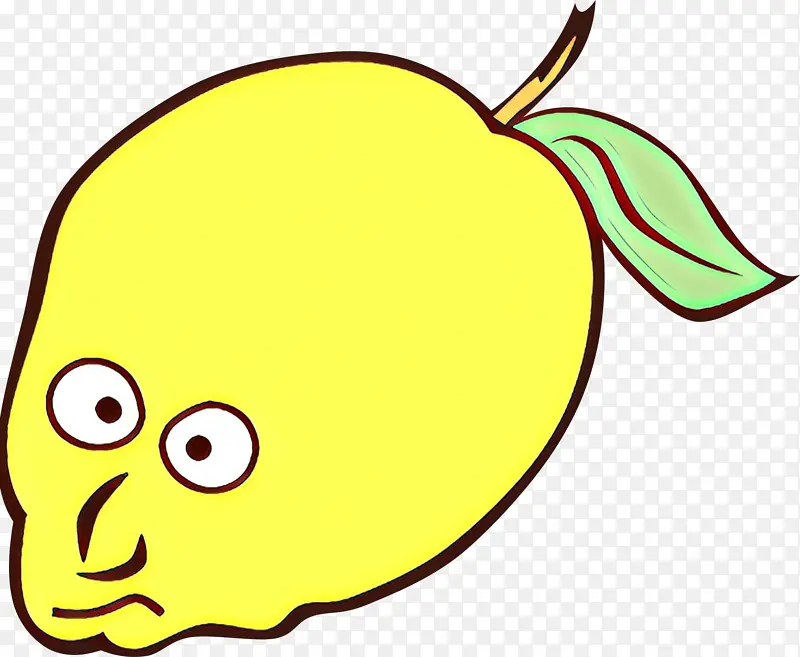 卡通 黄色 水果