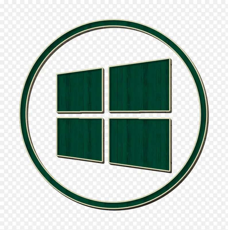 微软图标 窗口图标 绿色