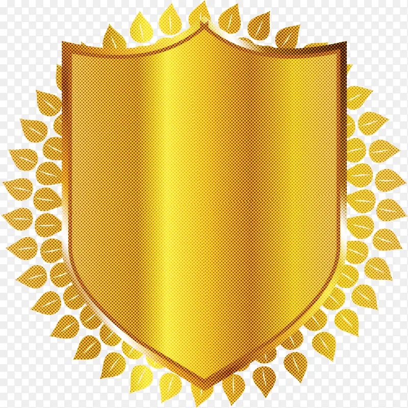 黄色 盾牌 徽章