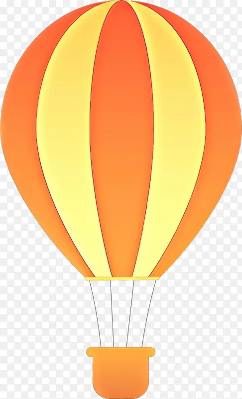 卡通 热气球 橙色