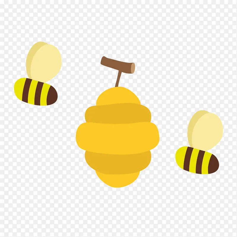 蜜蜂 黄色 膜状昆虫