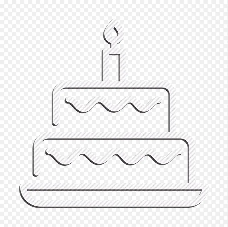 生日蛋糕图标 生日图标 文字