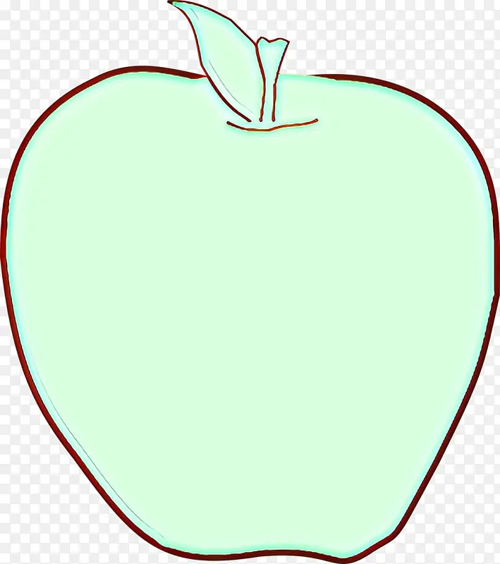 卡通 苹果 叶子
