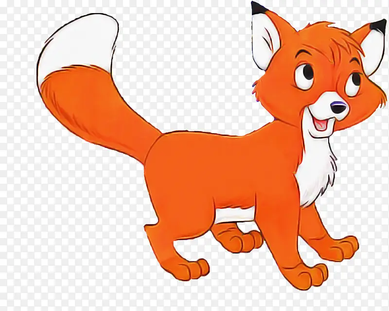 卡通 红狐 橙色