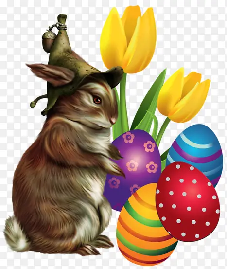 复活节彩蛋 复活节兔子 复活节