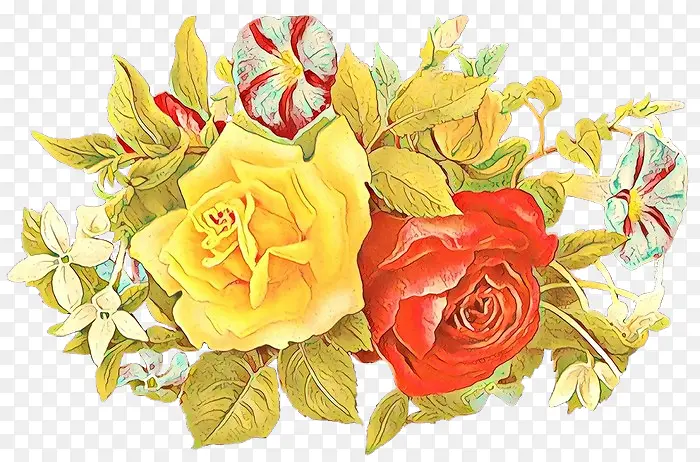 卡通 花卉 花园玫瑰