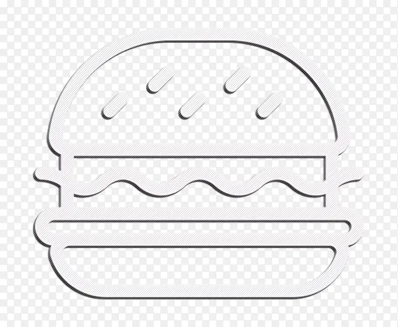 野餐和烧烤图标 食物图标 汉堡图标