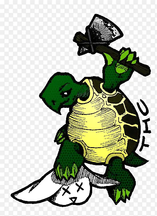 海龟 绿色 爬行动物