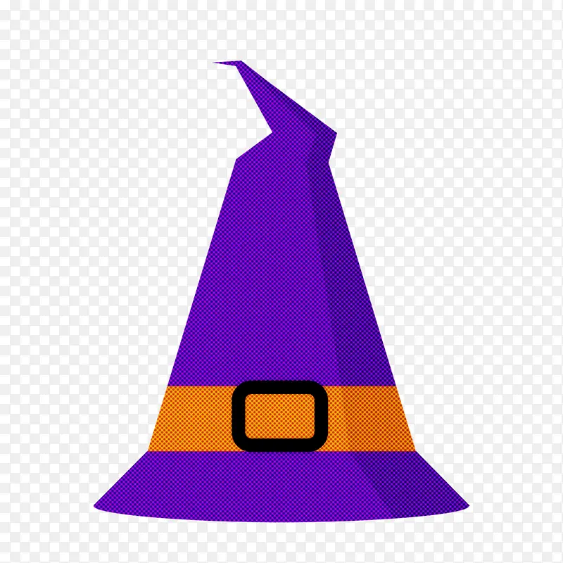 女巫帽 紫色 圆锥形