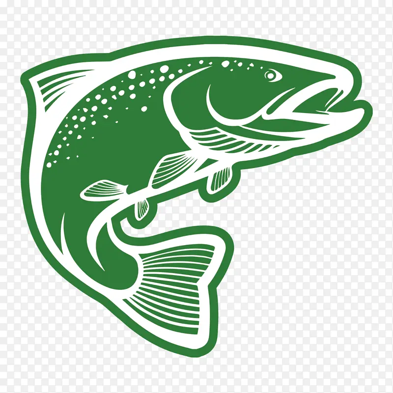 绿色 标志 鱼