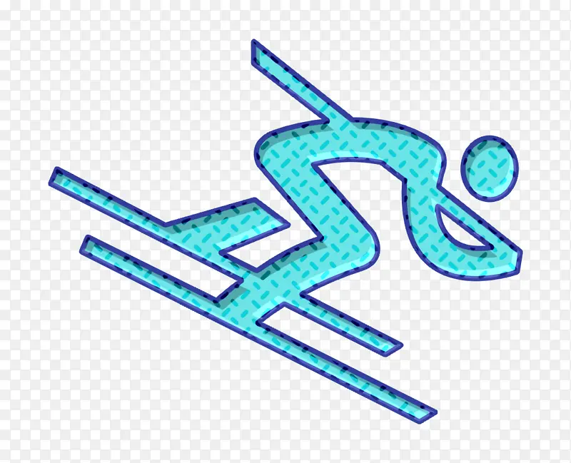 高山标志 奥运标志 滑雪标志