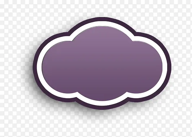 云图标 紫罗兰色 紫色