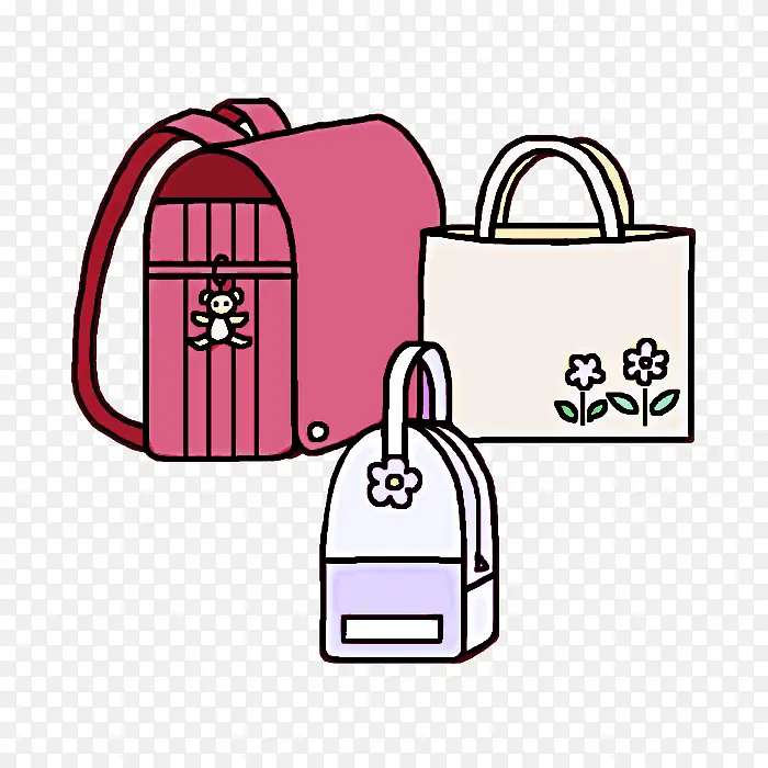 袋子 粉色 行李和袋子