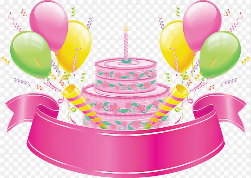 生日蛋糕 蛋糕 粉色