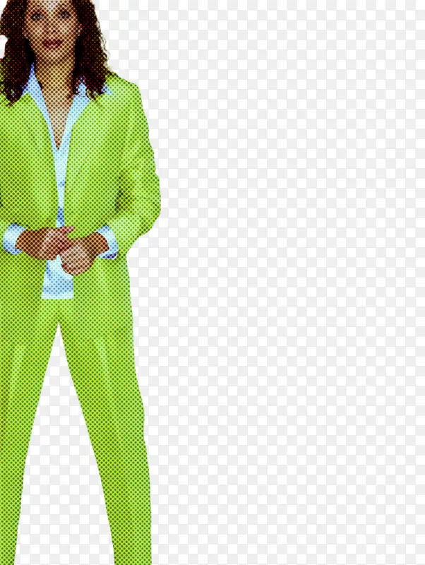 服装 绿色 外套