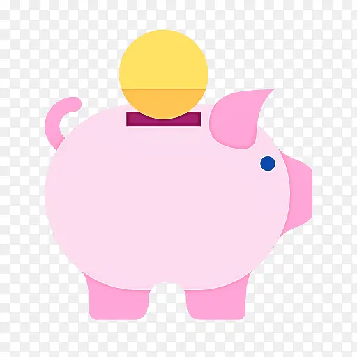粉色 小猪存钱罐 鼻子