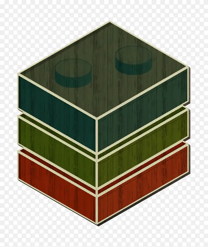 砖块图标 游戏图标 绿色