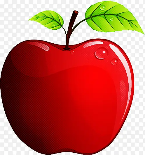 红色 叶子 苹果