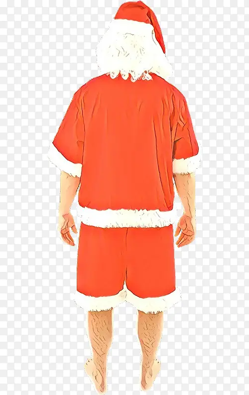 服装 橙色 圣诞老人