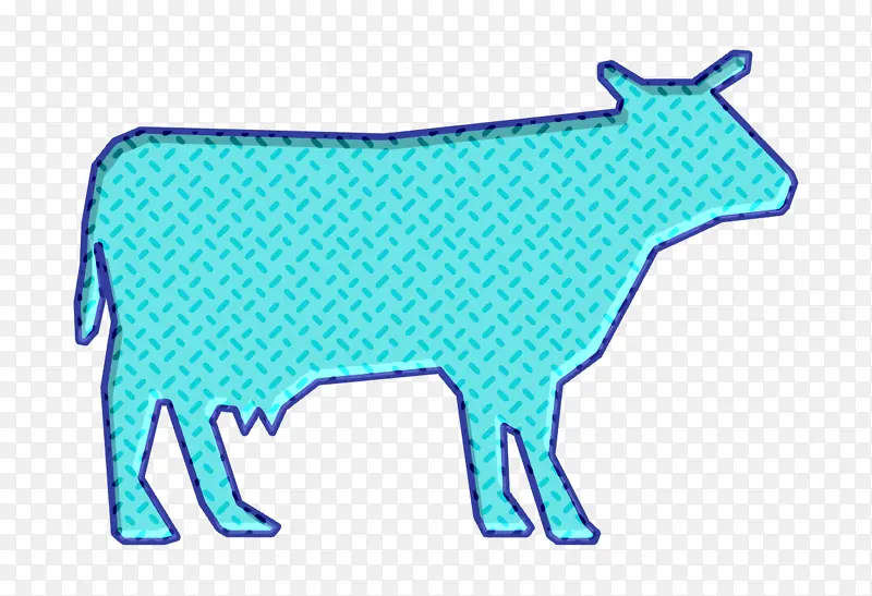 动物图标 奶牛剪影图标 奶牛图标
