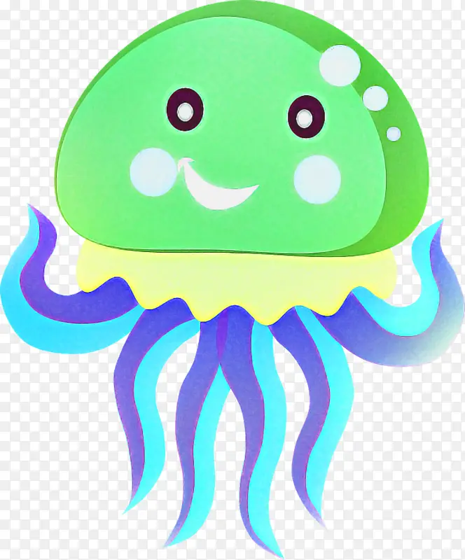 绿色 绿松石 章鱼