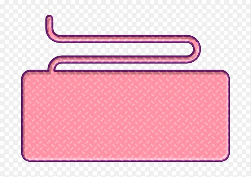 键盘图标 设计工具图标 粉色