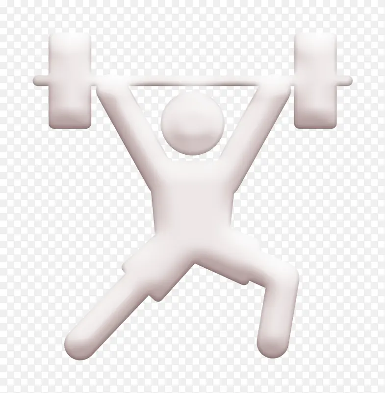 体育标志 健身房标志 举重运动员标志