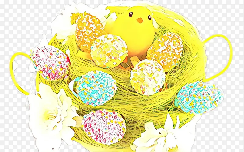 复活节彩蛋 黄色 食物