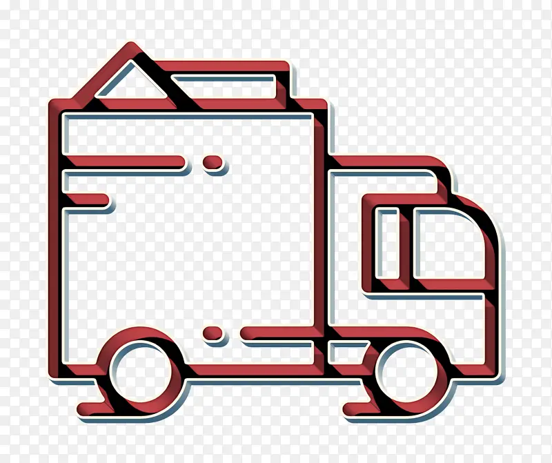 购物图标 送货图标 送货卡车图标