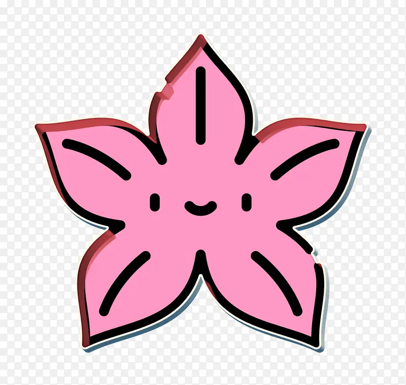 花朵图标 热带图标 粉色