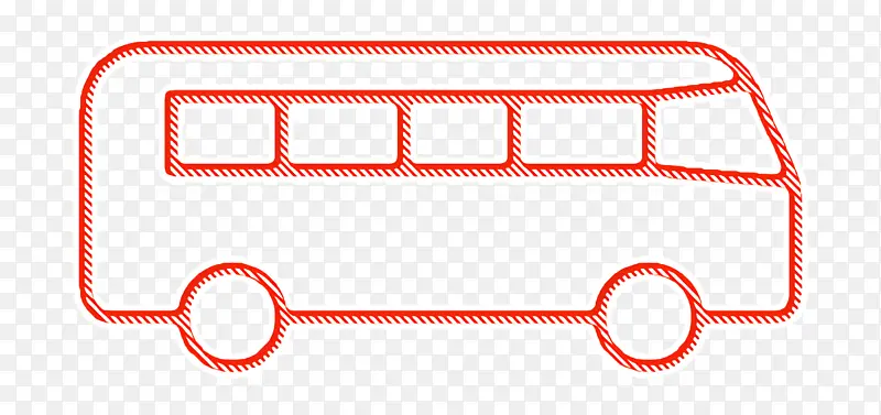 巴士图标 交通图标 红色
