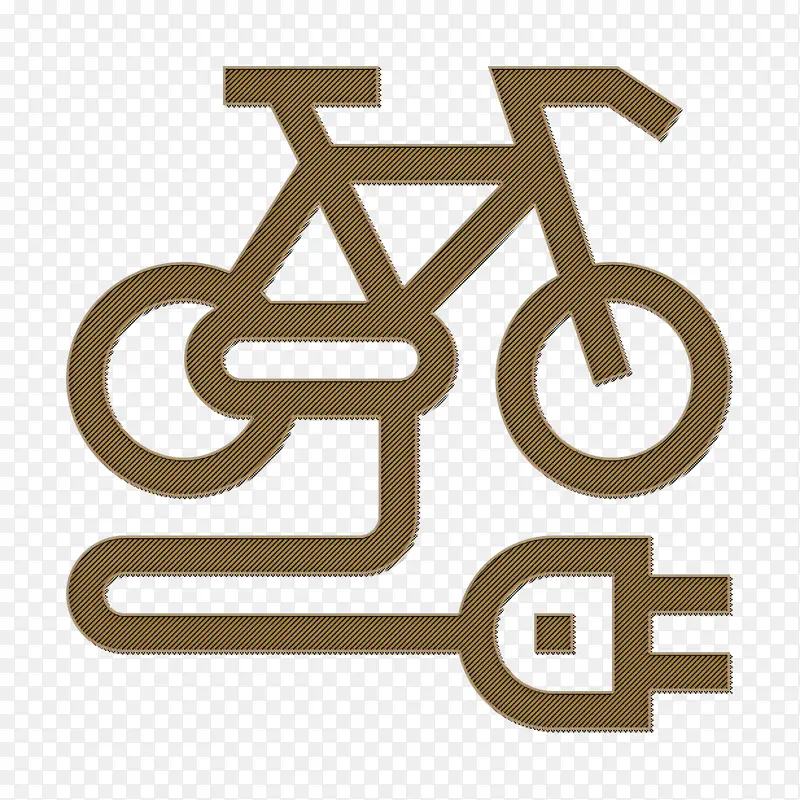 自行车图标 可持续能源图标 电动自行车图标