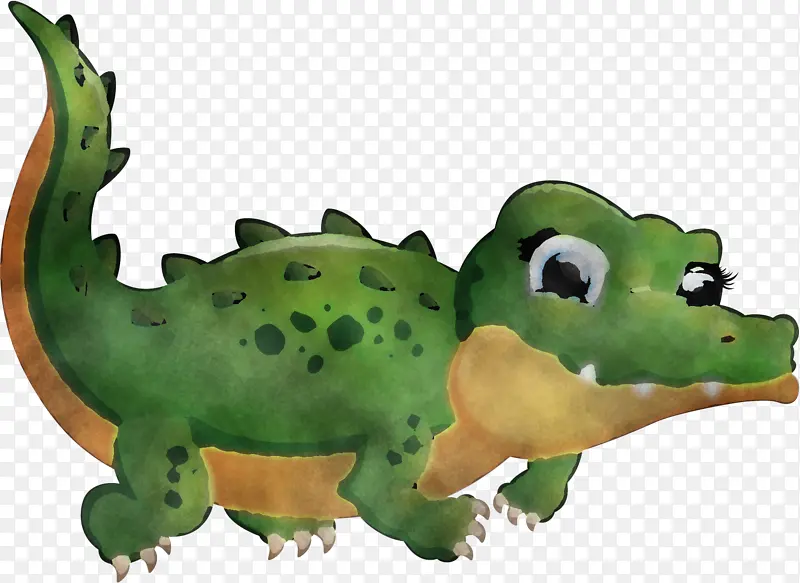 动物形象 绿色 鳄鱼