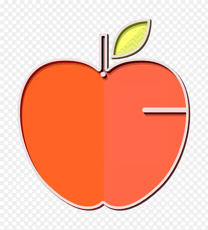 苹果图标 学校元素图标 水果图标