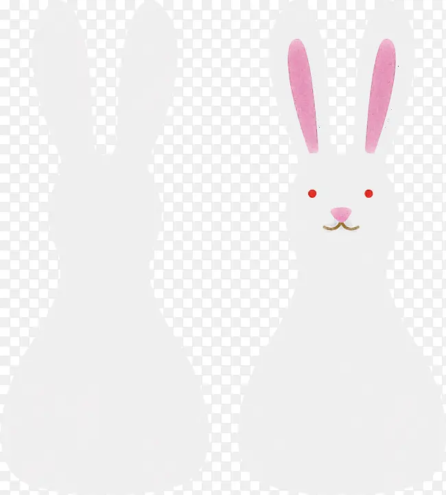 白色 兔子 兔子和野兔