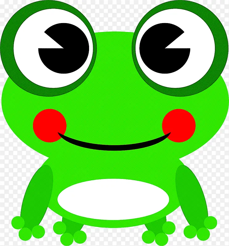 绿色 青蛙 卡通