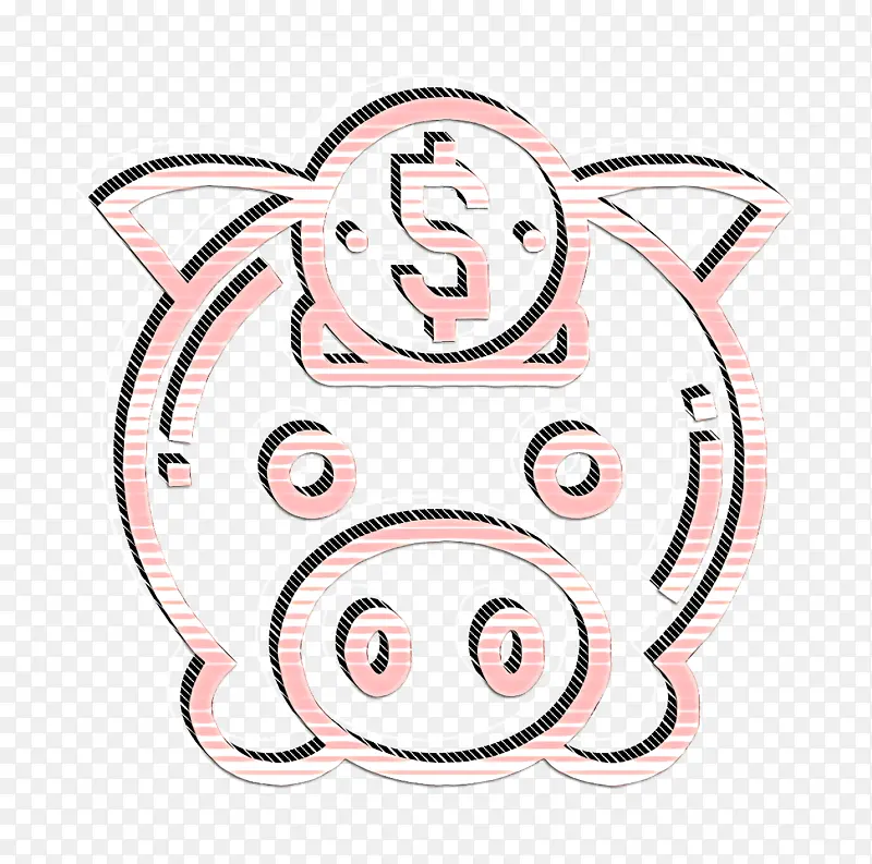 金钱图标 小猪银行图标 会计图标