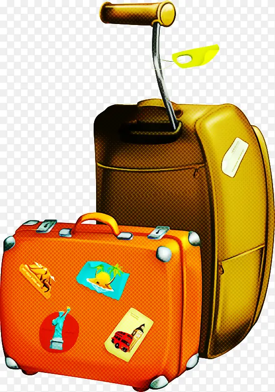 行李箱 手提行李 黄色