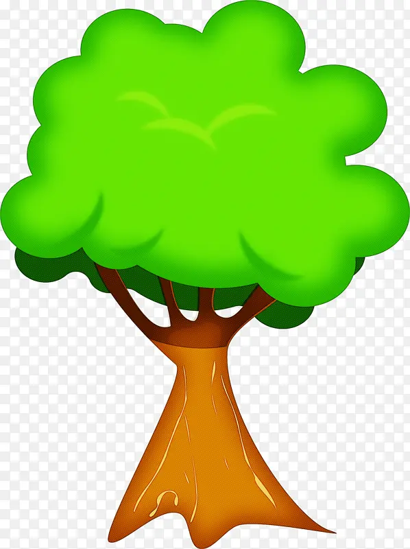 绿色 符号 树