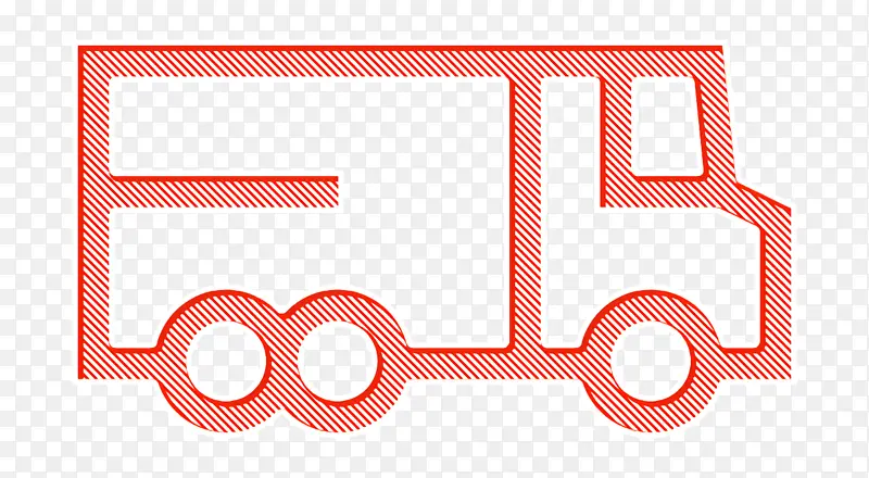 卡车图标 车辆和运输工具图标 线路