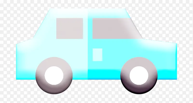 汽车图标 车辆和运输图标 蓝色