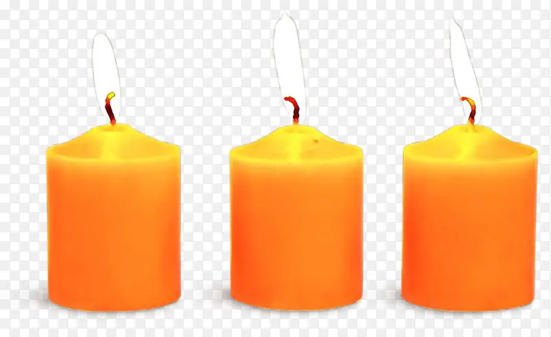橙色 蜡烛 黄色