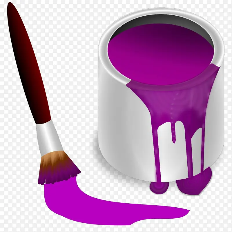 刷子 紫色 粉色
