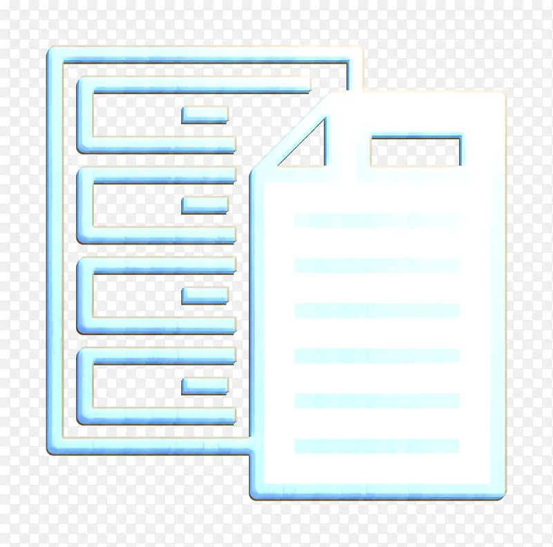 档案图标 文件图标 办公文具图标