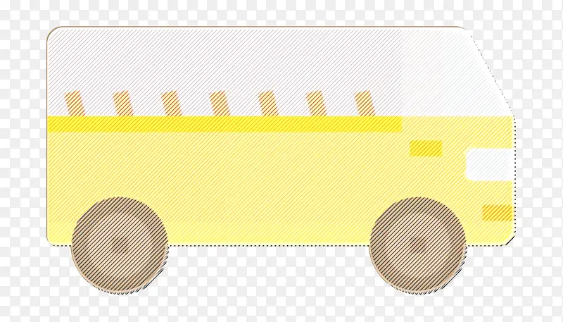 巴士图标 汽车图标 黄色