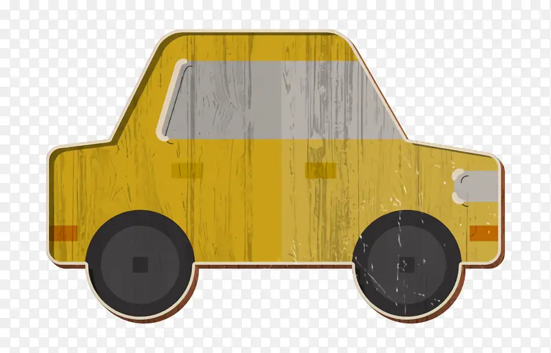 汽车图标 黄色 车辆