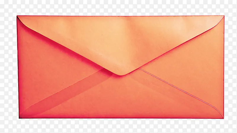橙色 粉色 信封