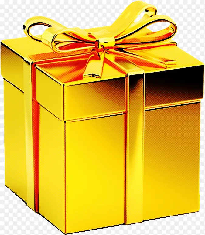 礼品 黄色 盒子
