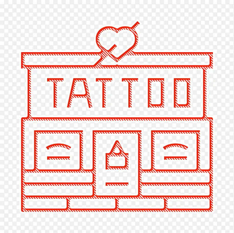 纹身图标 纹身店图标 纹身工作室图标