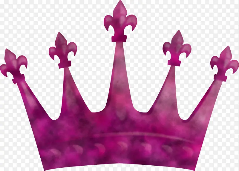 皇冠 粉色 紫色